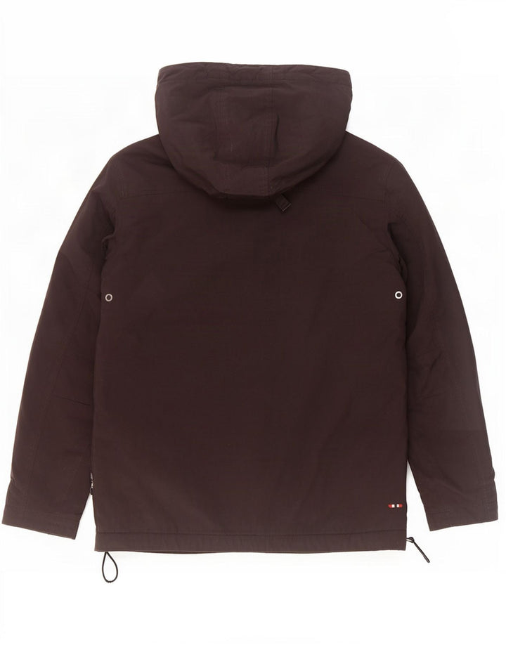 Napapijri Herre Grafisk Hættejakke Anorak UK 38 Medium Sort Polyamid
