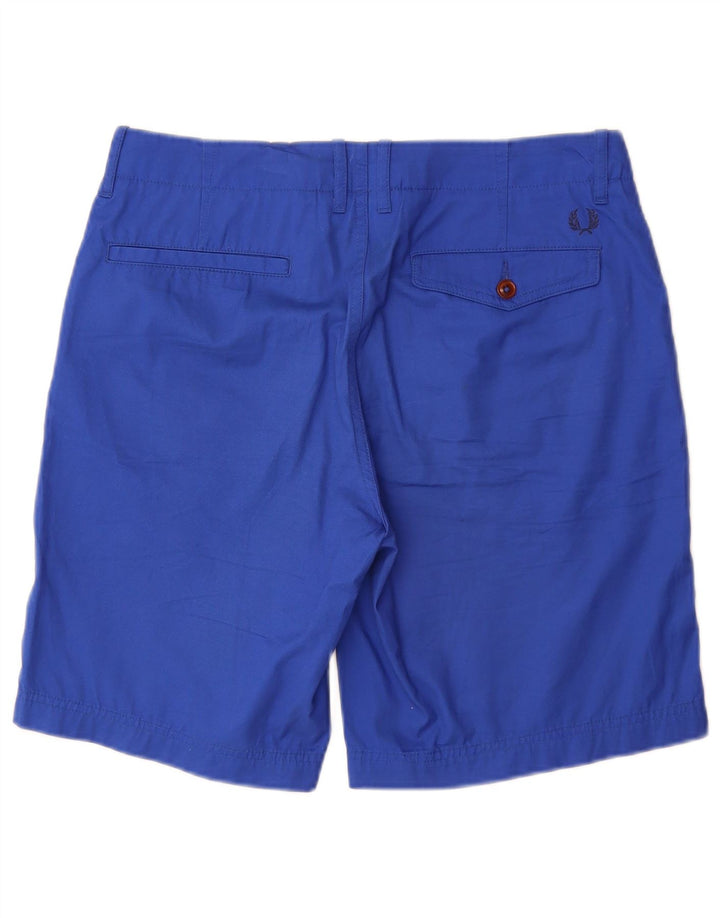 FRED PERRY Chino Shorts til mænd W30 Medium Blue Bomuld
