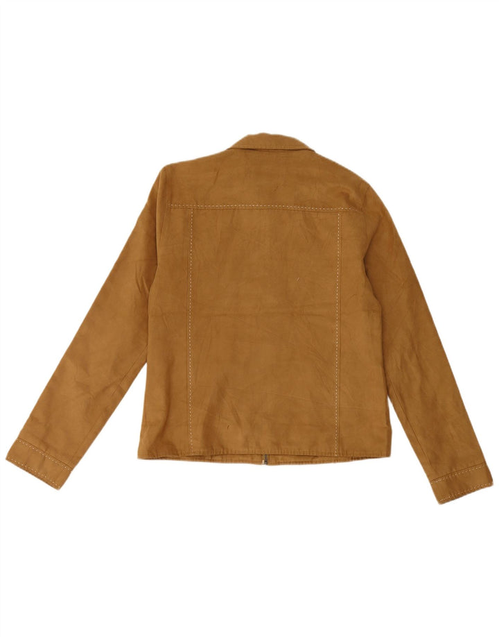Billabong Womens Bomber Jacket US 12 Large Beige Polyester
