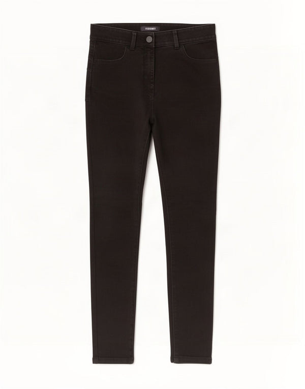 Marks & Spencer Womens Skinny Jeans UK 10 Small W28 L27 Black Cotton