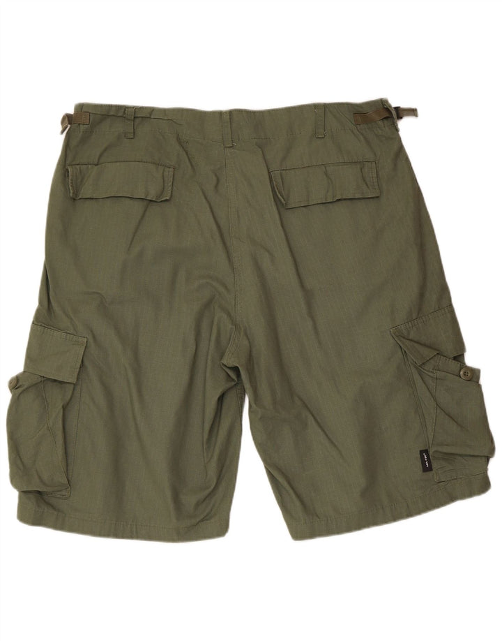 Mil-Tec Herre Cargo Shorts XL W38 Grøn Bomuld