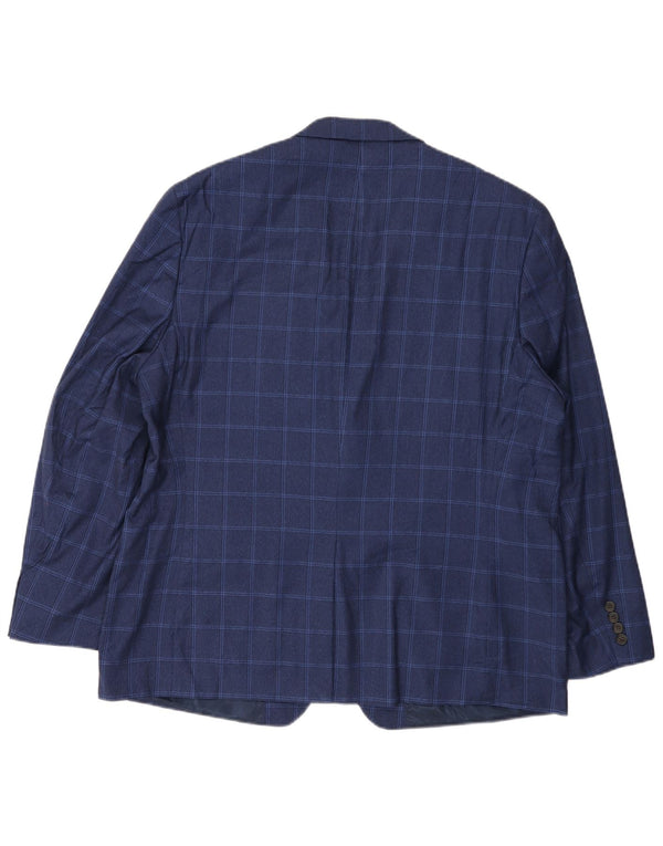 Ralph Lauren Herre 2 Button Blazer Jacket UK 46 2XL Navy Blue Check
