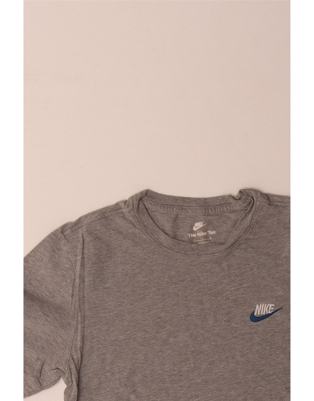 NIKE T-shirt top til mænd, lille grå bomuld