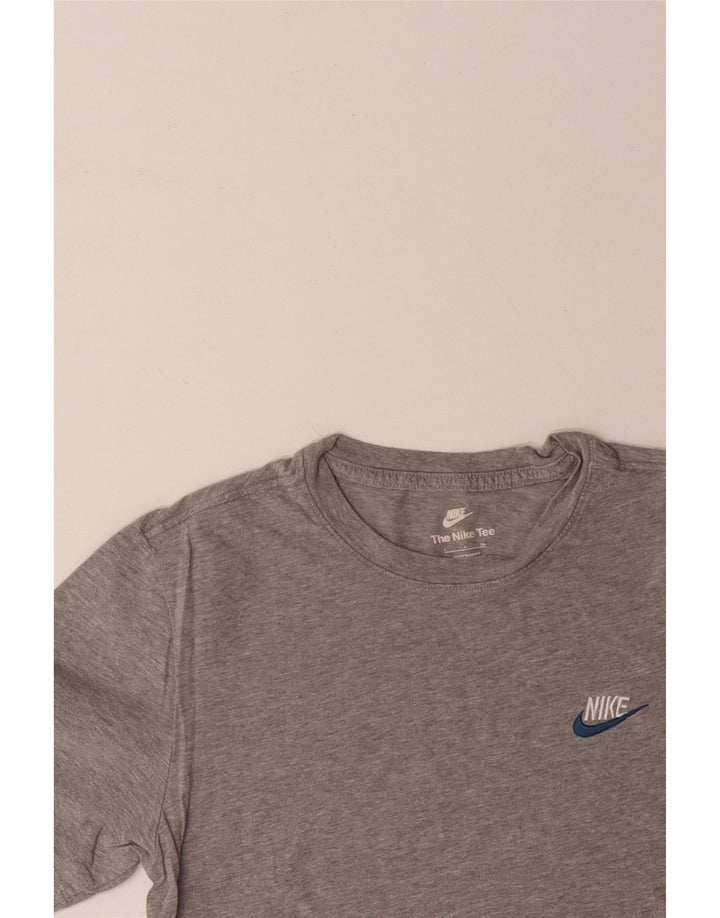 NIKE T-shirt top til mænd, lille grå bomuld