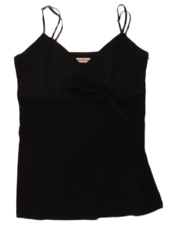 Max & Co. Dame Crop Cami Top UK 12 Medium Sort Silke