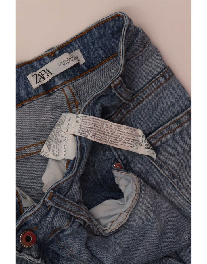 Zara Herre Slim Jeans EU 42 Large W32 L27 Blå Bomuld