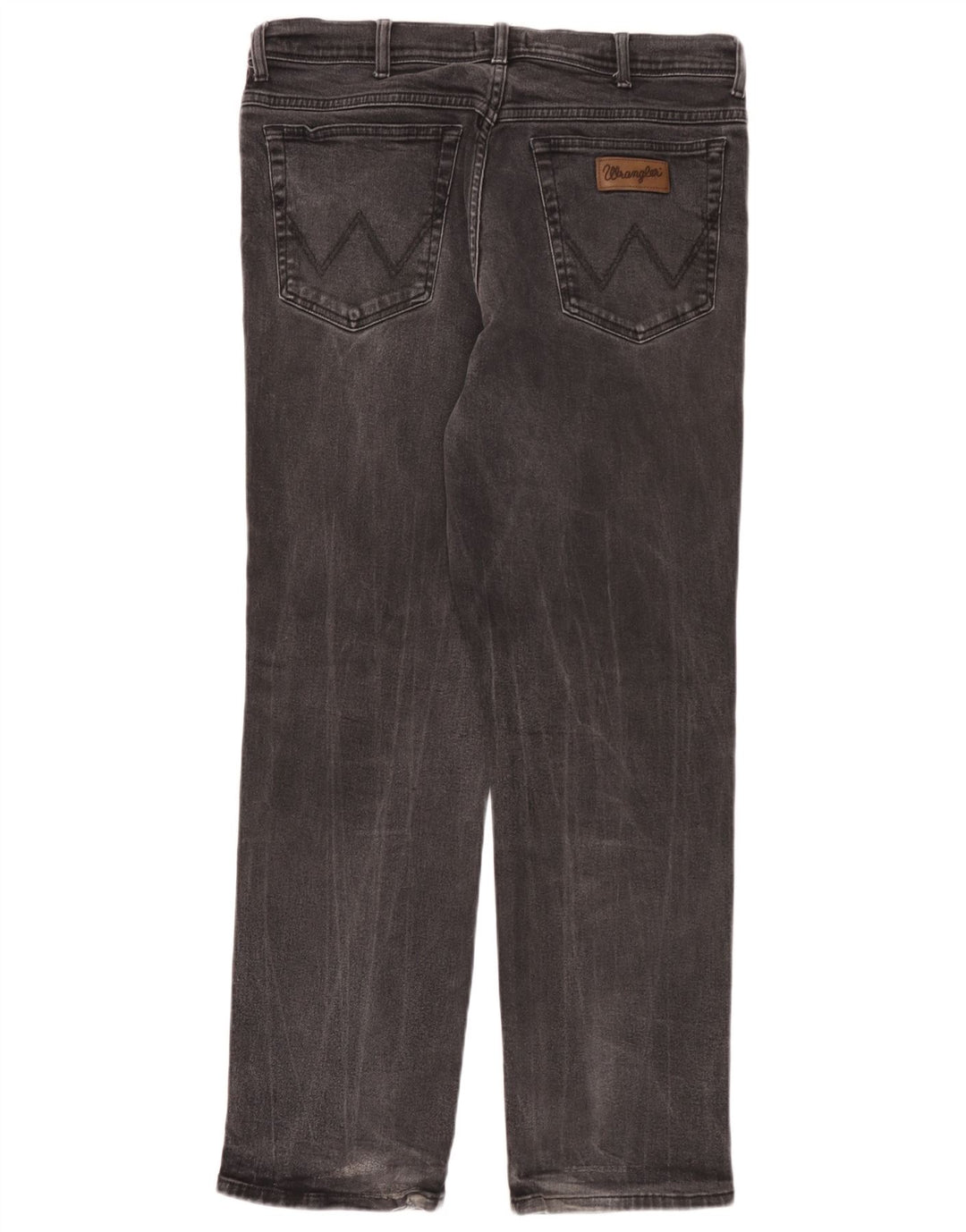 Wrangler Herre Texas Stretch Straight Jeans W38 L32 Grå Bomuld