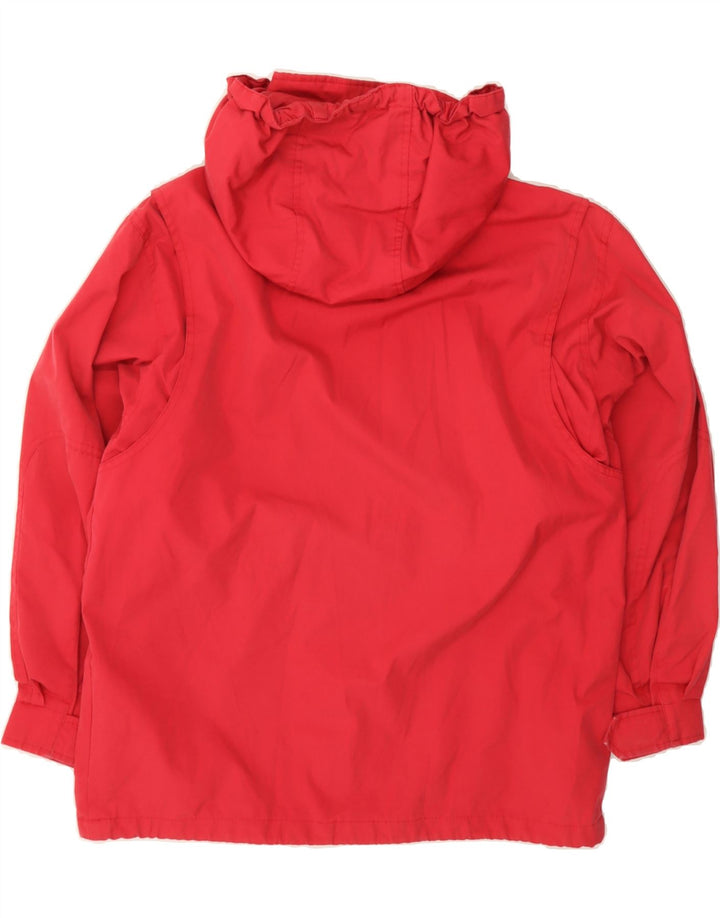 FILA Boys Loose Fit Hooded Rain Jacket 13-14 Years Large Red Polyester Vintage Fila and Second-Hand Fila from Messina Hembry 