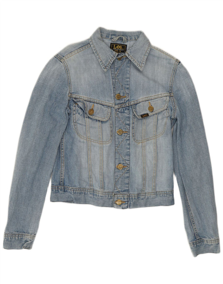 Lee Dame denimjakke UK 12 Medium Blue Cotton