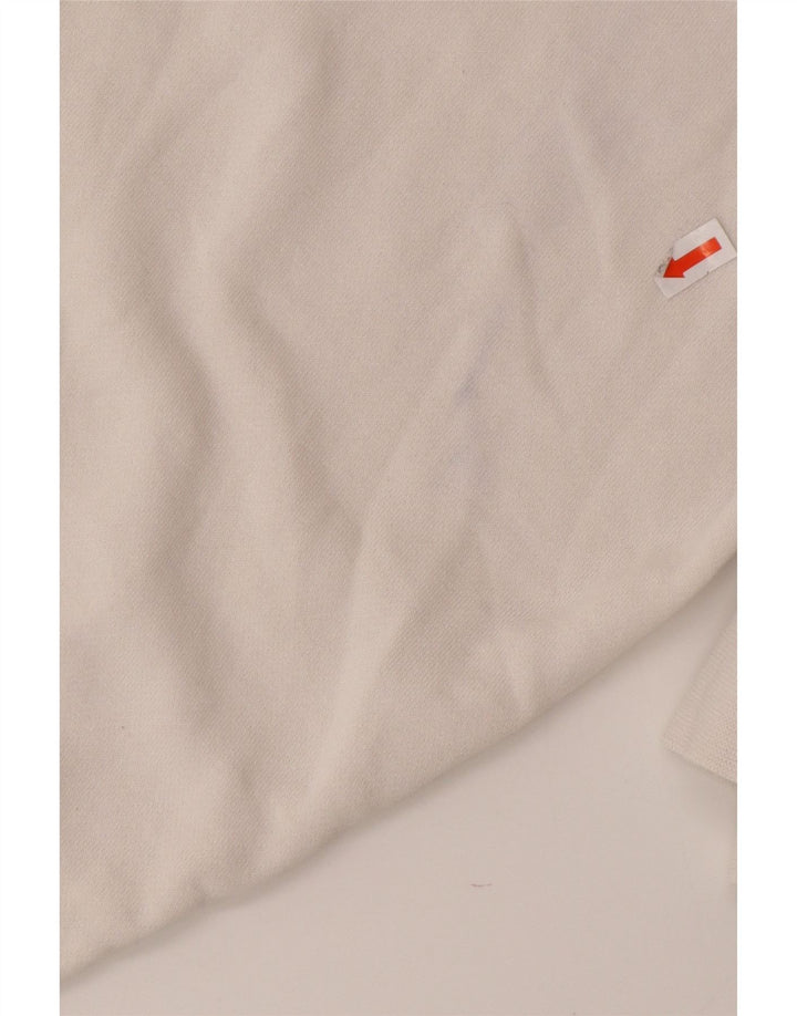 NIKE Dame Oversized Crop Graphic Sweatshirt Jumper UK 16 Large White