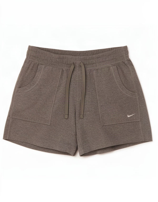 Nike sportsshorts til kvinder UK 12/14 mellemgrå bomuld