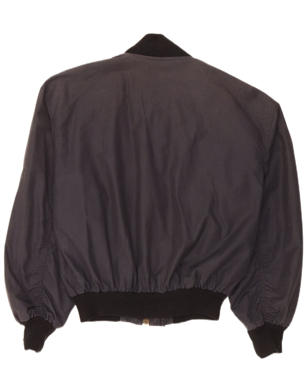 Quarry Herre Loose Fit Bomber Jacket UK 36 Small Black Bomuld