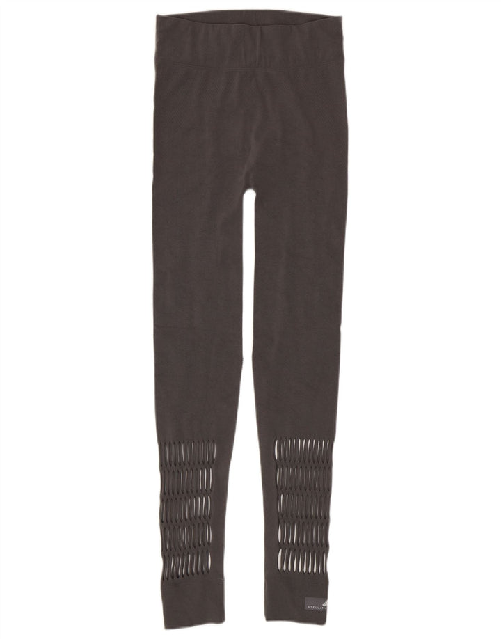 Adidas Dame Stella McCartney Grafiske Leggings UK 14 Stor Grå Polyamid