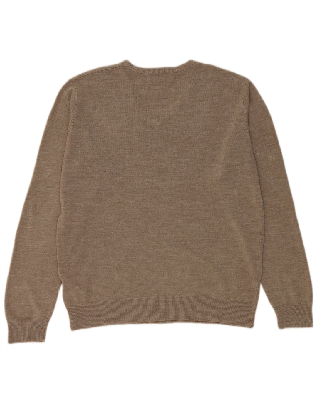 Marks & Spencer Herre Regular Fit V-hals sweater Stor Beige Akryl