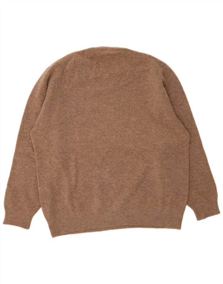 Kappa Herre Crew Neck Jumper Sweater 2XL Beige Uld