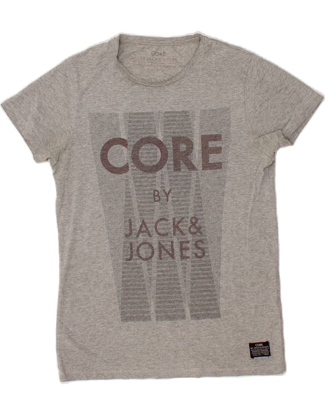 JACK & JONES Mens Graphic T-Shirt Top Medium Grey Cotton Vintage Jack & Jones and Second-Hand Jack & Jones from Messina Hembry 