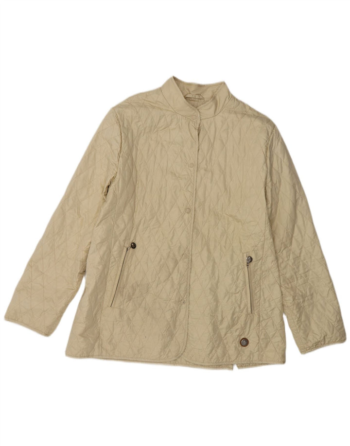 Moncler Dame Quiltet Jakke Størrelse 4 XL Beige