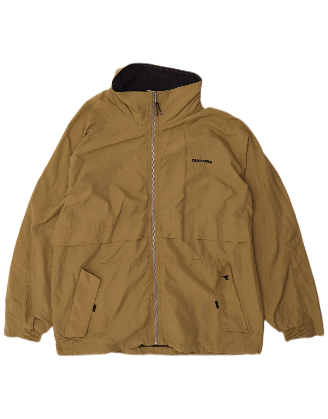 Diadora Regnjakke til mænd UK 38 Medium Khaki Polyamid