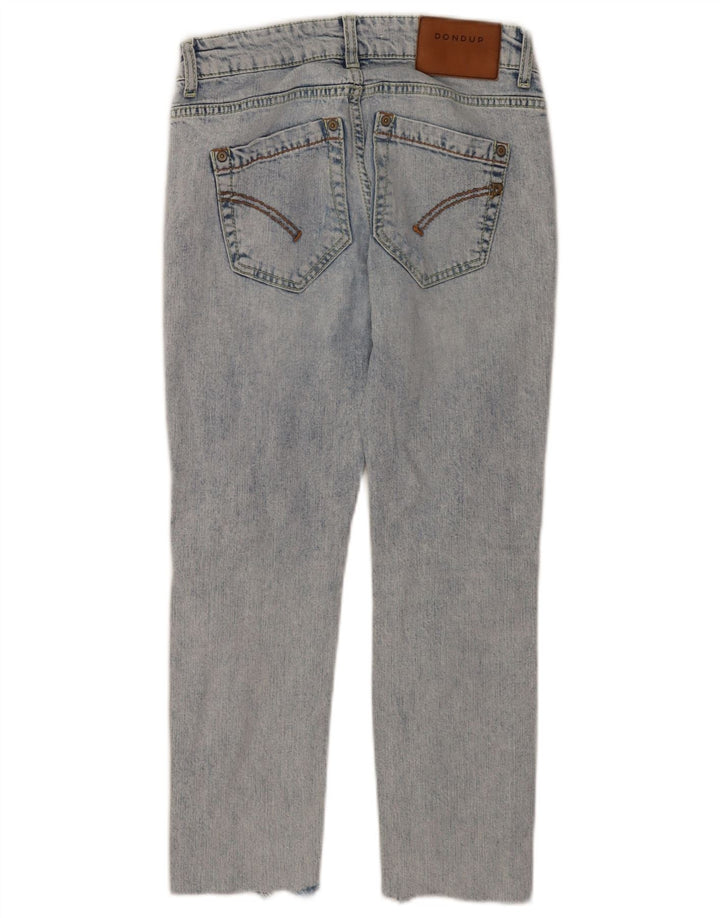 Dondup Dame Distressed Cropped Jeans W26 L23 Blå Bomuld