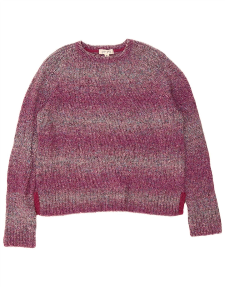 White Stuff Dame sweater med rund hals DK 10 Små lilla Flecked