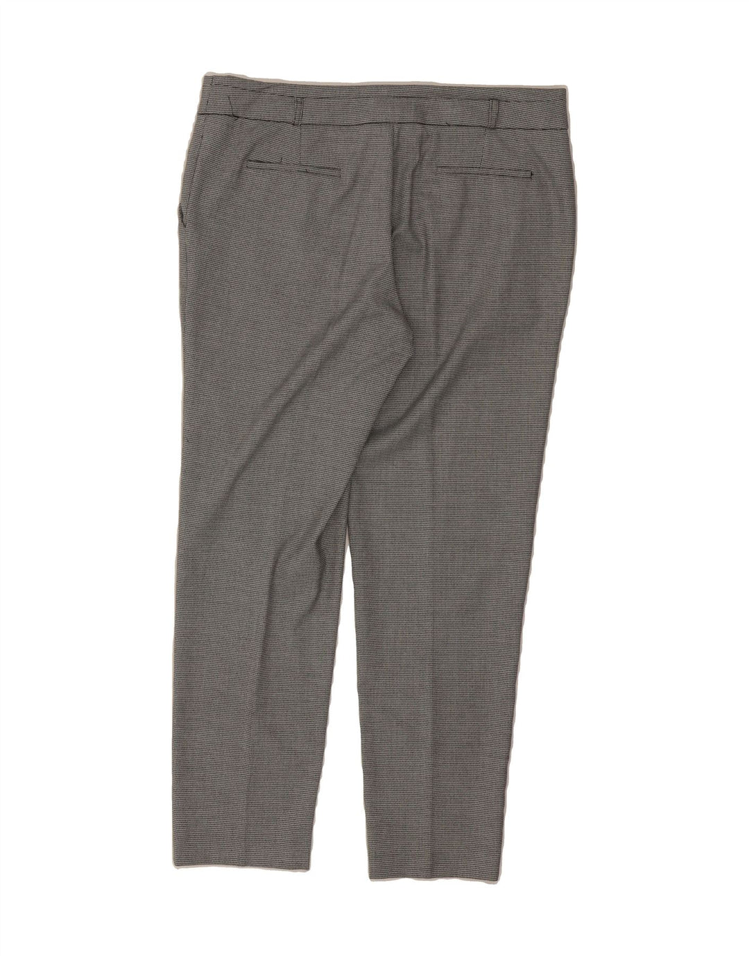 WAREHOUSE Womens Slim Chino Trousers UK 14 Medium W34 L28 Grey Check Vintage Warehouse and Second-Hand Warehouse from Messina Hembry 