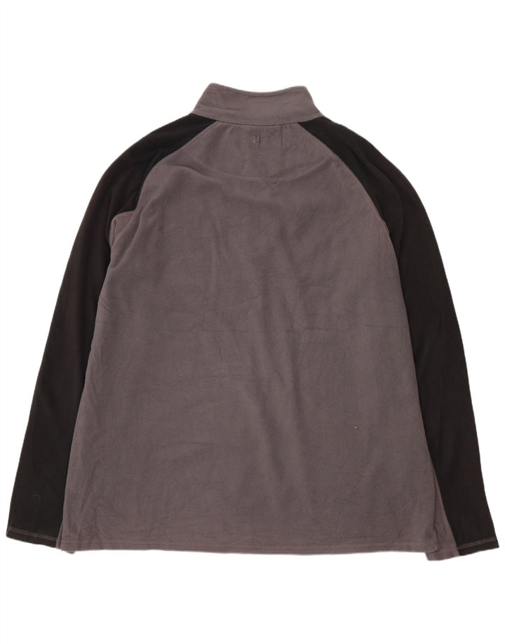 MOUNTAIN WAREHOUSE Fleecetrøje med lynlås til mænd 2XL Grå Colourblock