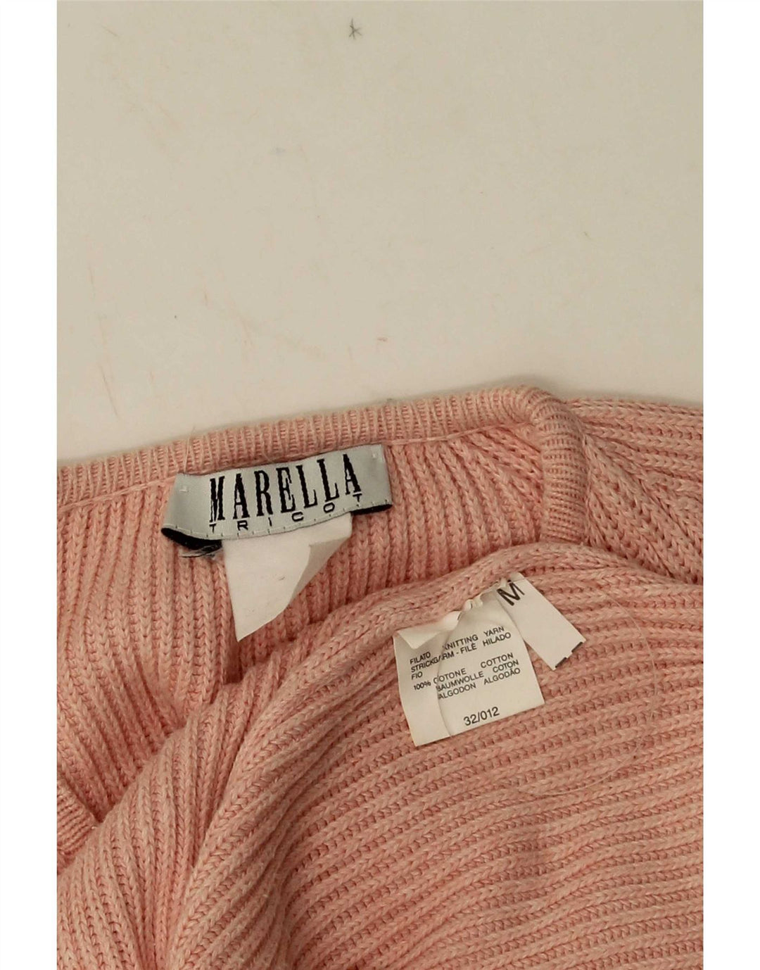 Marella Dame Cardigan Sweater UK 14 Medium Pink Bomuld