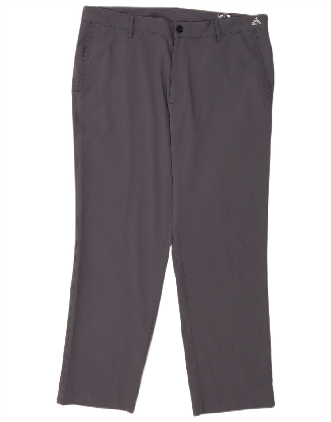 Adidas Herre Golf Straight Chino Bukser W36 L30 Grå Polyester