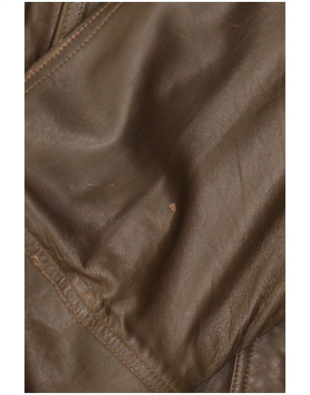 Vintage herre læderjakke IT 52 XL Khaki