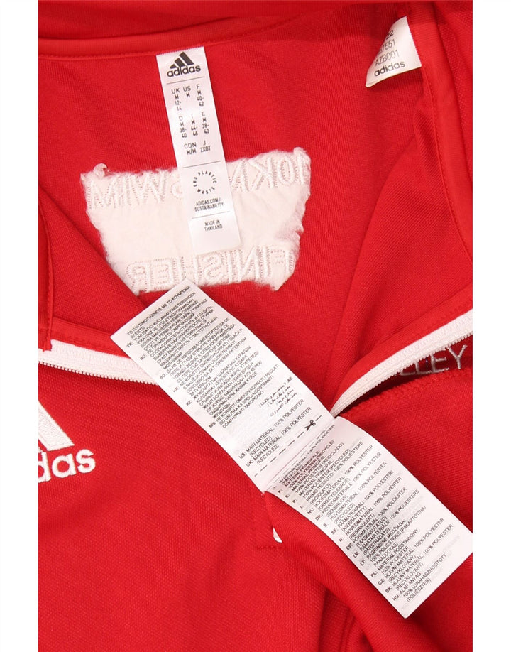 ADIDAS Aeroready Graphic Pullover træningsdragt top UK 12/14 Medium Rød