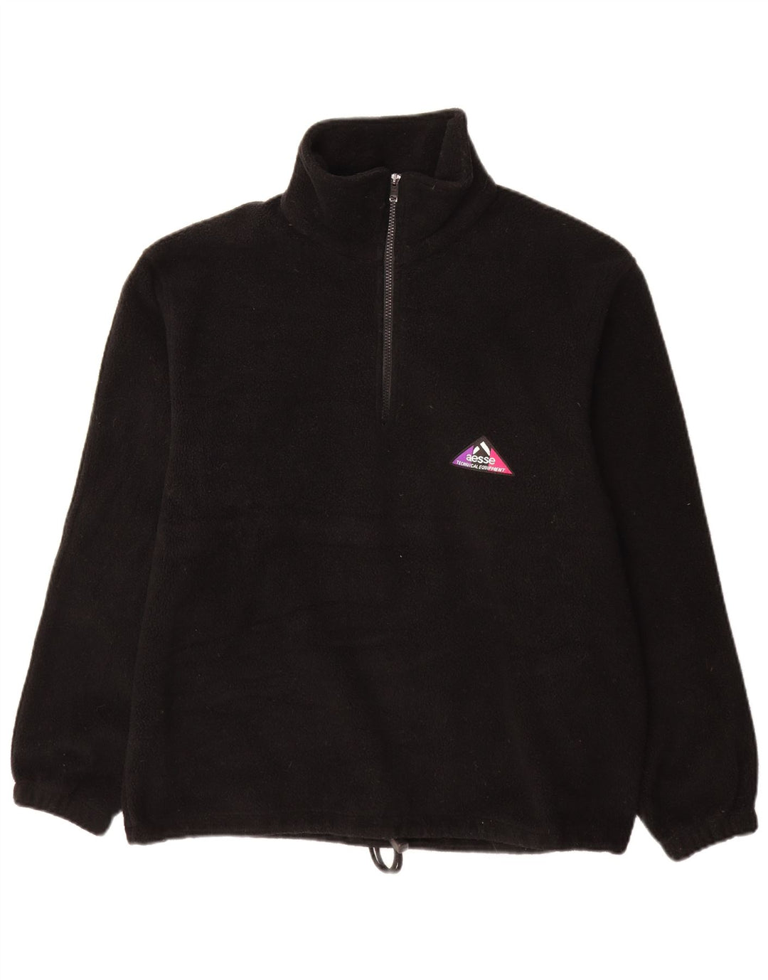Aesse Herre lynlåshals Fleece Jumper Medium Sort Polyester