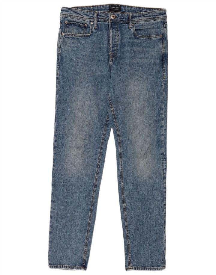 Jack & Jones Herre Slim Jeans W34 L34 Blå Bomuld