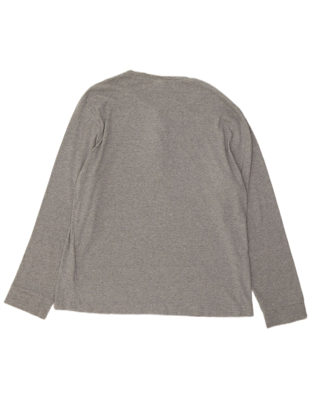 JOHN BANER Mens Top Long Sleeve XL Grey Cotton