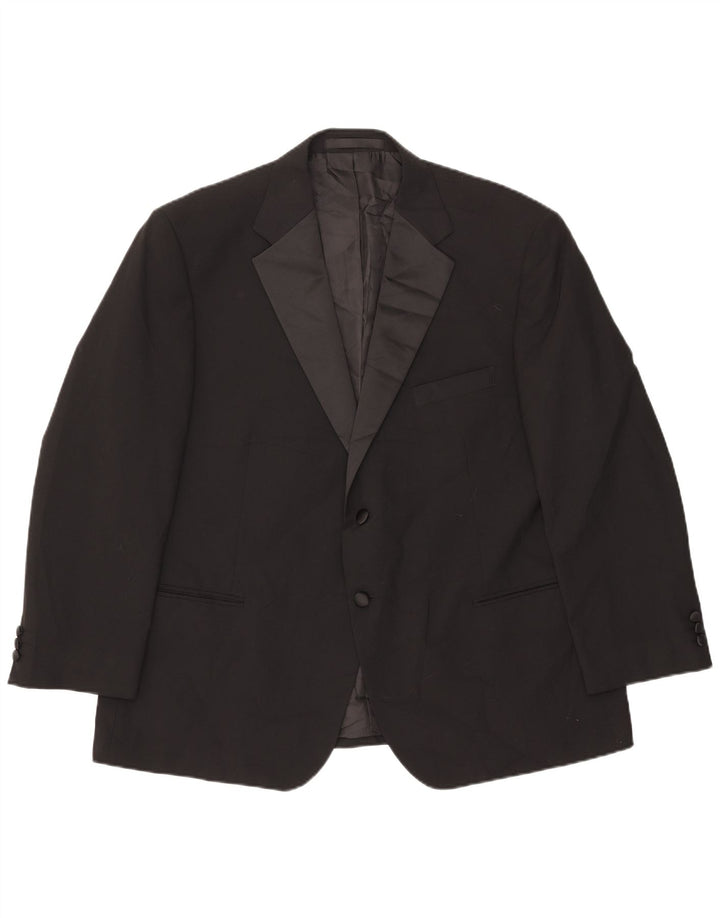 Marks & Spencer Herre 2-knaps blazerjakke UK 46 XL Sort Colourblock
