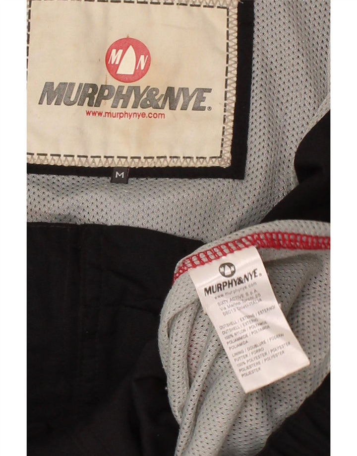MURPHY & NYE Mens Windbreaker Jacket UK 38 Medium Black Nylon