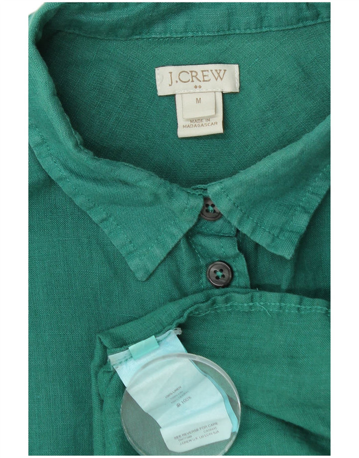 J. CREW Dameskjorte UK 14 Medium Green Linen