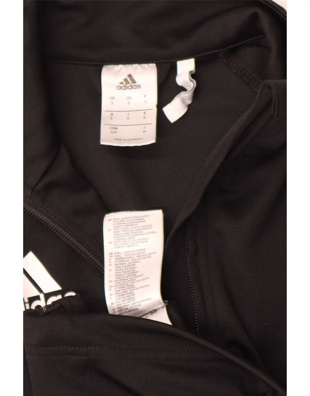 Adidas Herre Climalite træningsdragt Topjakke Lille sort polyester