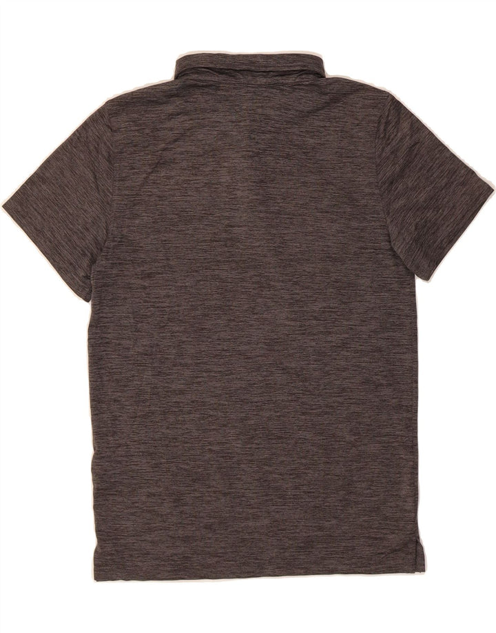 PUMA Boys Polo Shirt 14-15 Years Large Grey Flecked Polyester Vintage Puma and Second-Hand Puma from Messina Hembry 