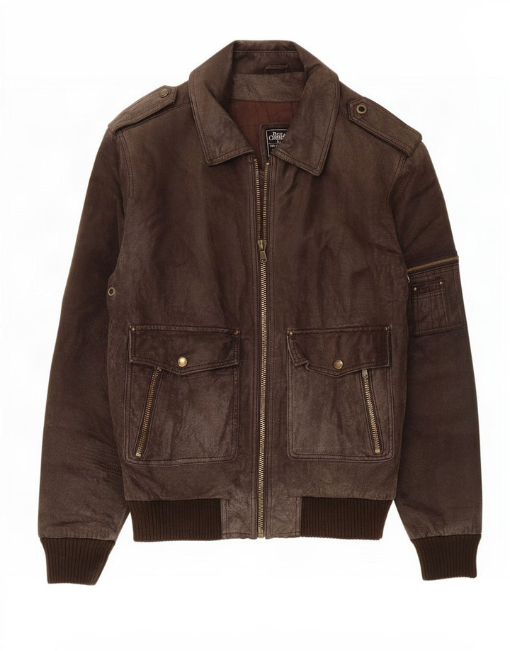 Best Company Herre Ruskind Bomber Jacket UK 40 Large Brown