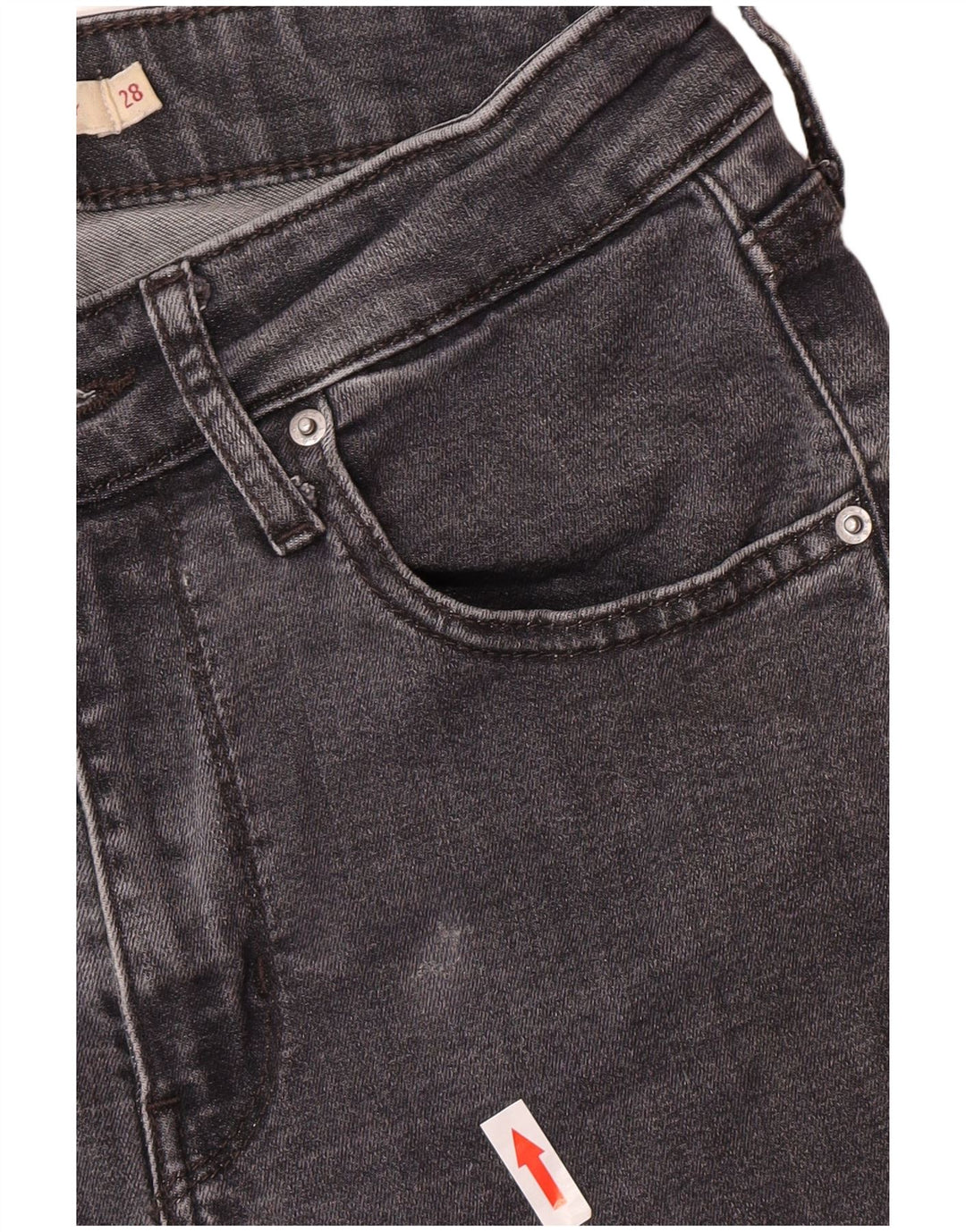 Levi's Dame 721 Skinny Jeans W28 L28 Grå Lyocell