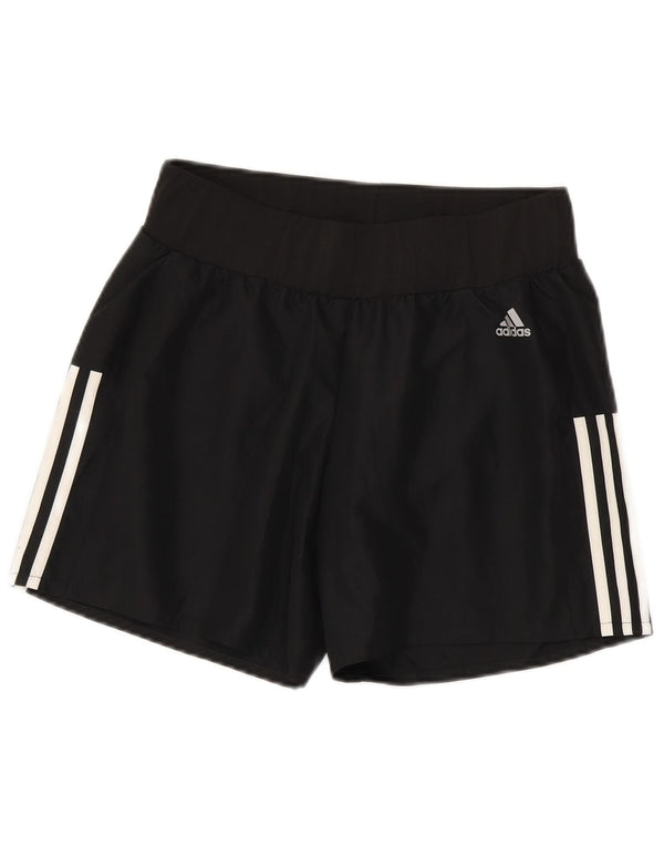 Adidas sportsshorts til kvinder UK 10 Small Black Polyester
