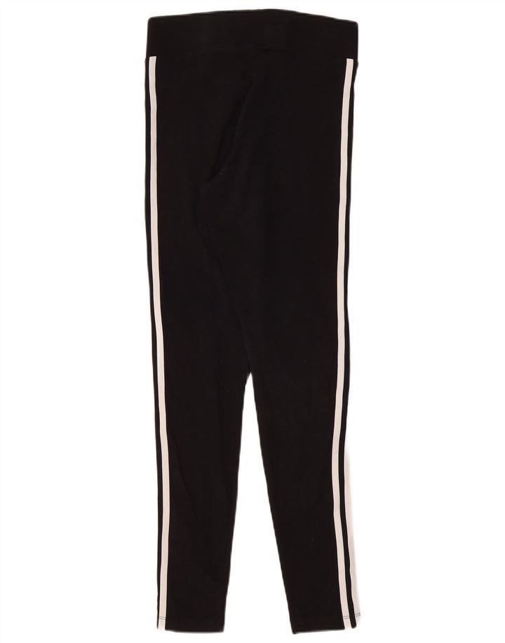 Adidas Dame Leggings UK 10 Small Black Bomuld