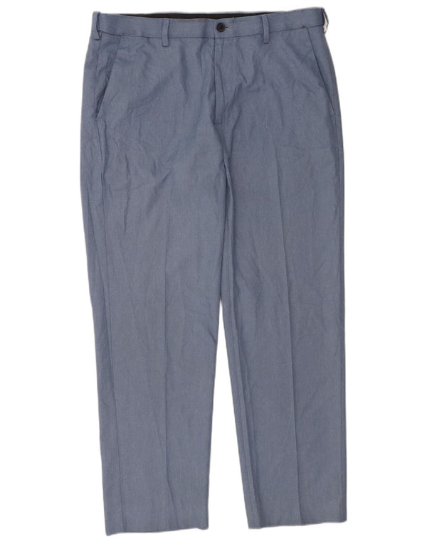 Marks & Spencer Herre Regular Fit Chinobukser W34 L29 Blå polyester