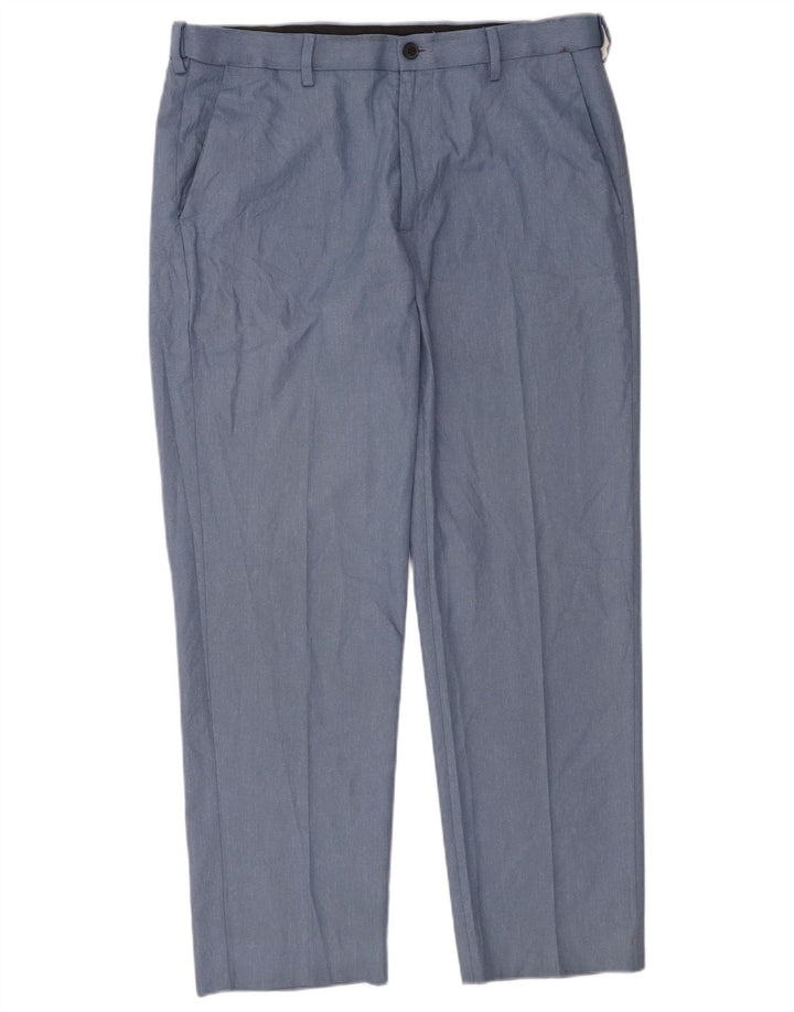 Marks & Spencer Herre Regular Fit Chinobukser W34 L29 Blå polyester