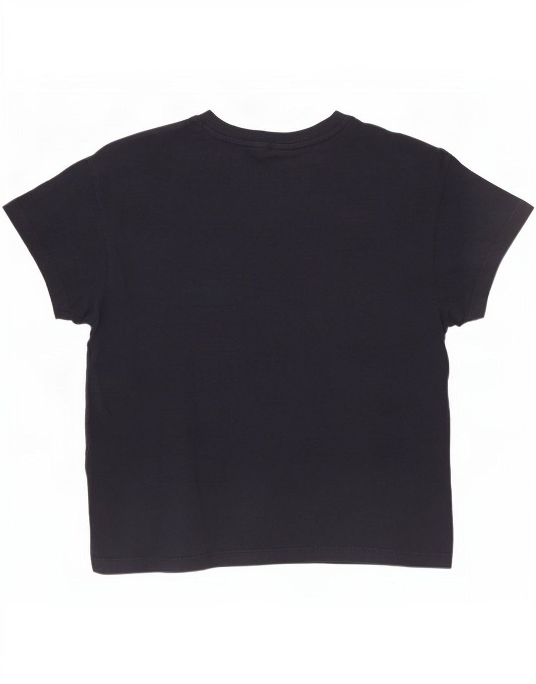 Champion Dame Grafisk T-Shirt Top UK 12 Medium Navy Blue