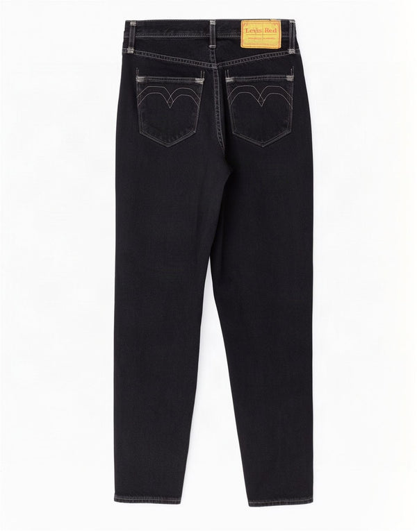 Levi's Dame RØD Højtaljede løse jeans W27 L29 Marineblå Bomuld