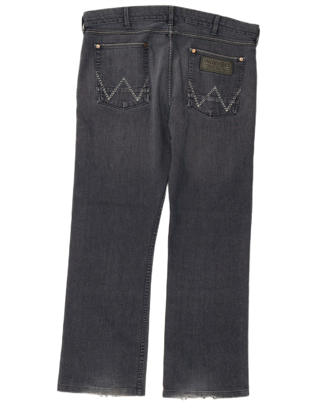 WRANGLER Herre Ace Straight Jeans W36 L30 Marineblå Bomuld