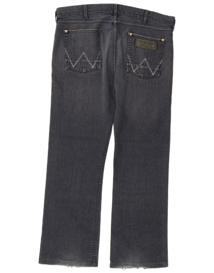 WRANGLER Herre Ace Straight Jeans W36 L30 Marineblå Bomuld