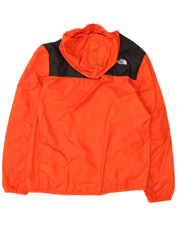 The North Face Regnjakke med hætte til mænd UK 40 Large Orange Colourblock