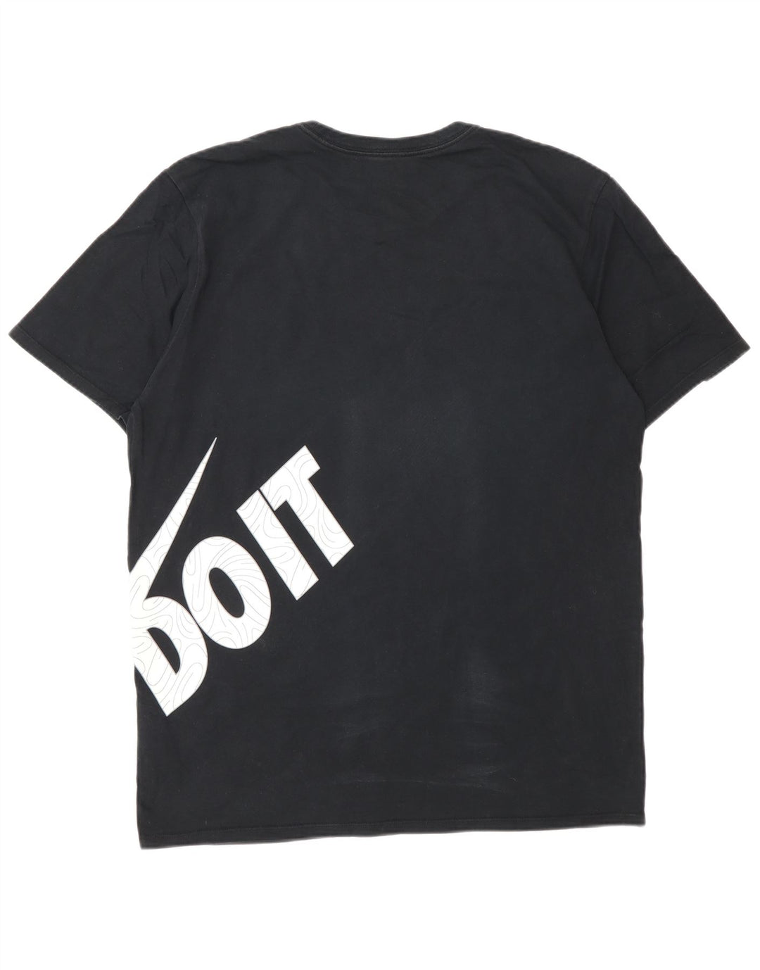 Nike grafisk T-shirt top til mænd, stor sort bomuld